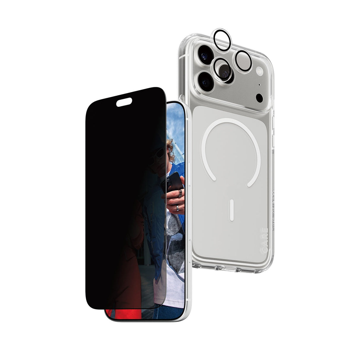 PanzerGlass CARE Flagship Privacy 3-in-1 Bundle iPhone 18 Pro Max - EN