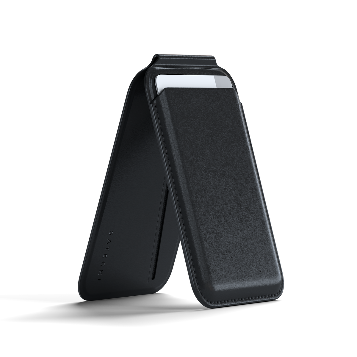 Satechi Vegan-Leather Magnetic Wallet Stand
