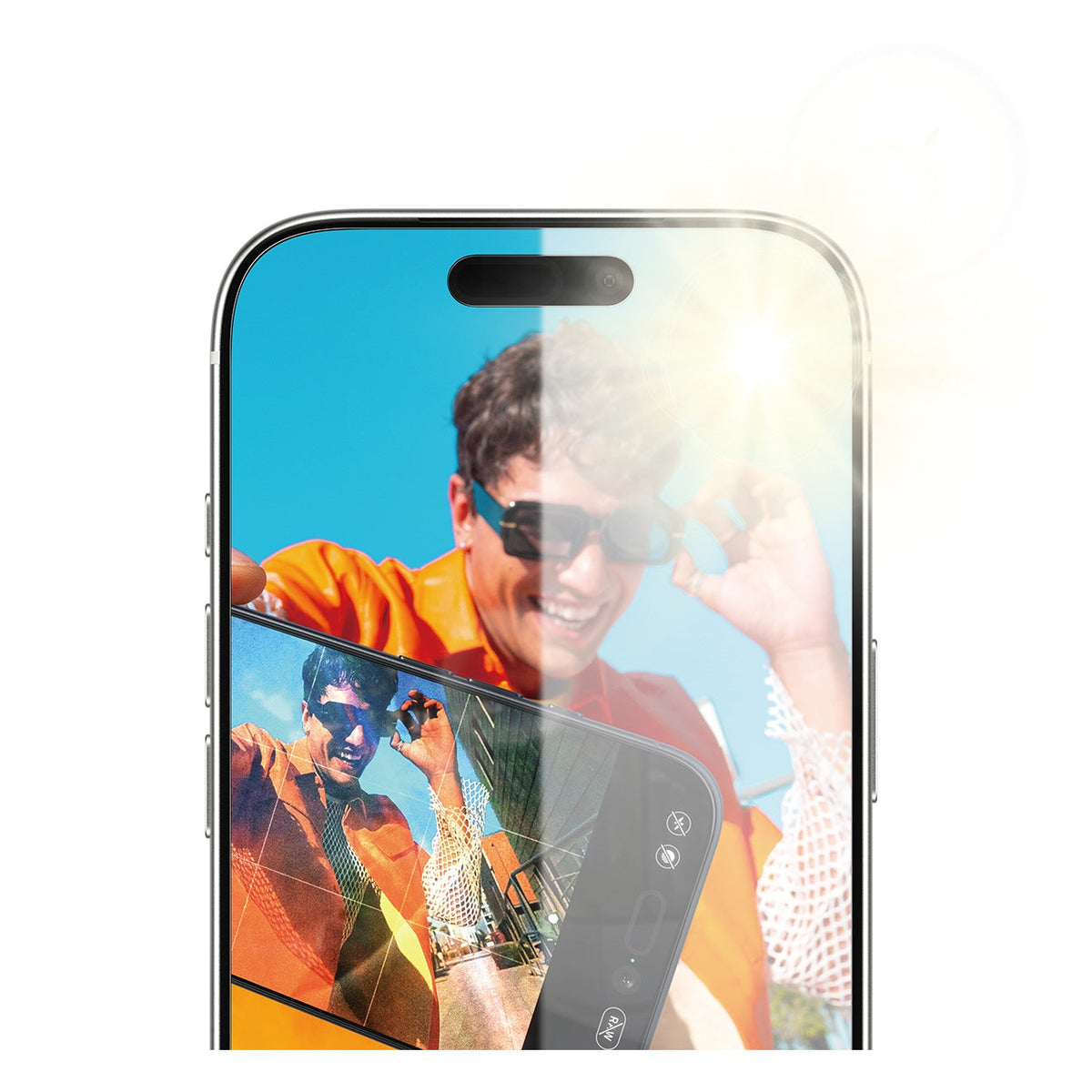 PanzerGlass UWF Anti-Reflective Armor Screen Protector iPhone w/EasyAligner