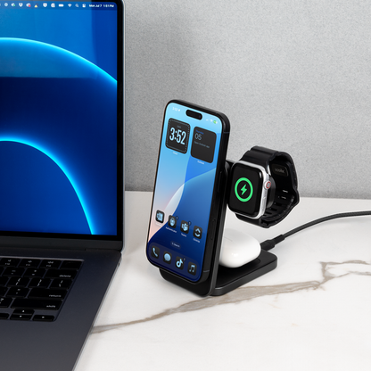 LOGiiX 3-in-1 Folding Charging Stand with 20W Charger