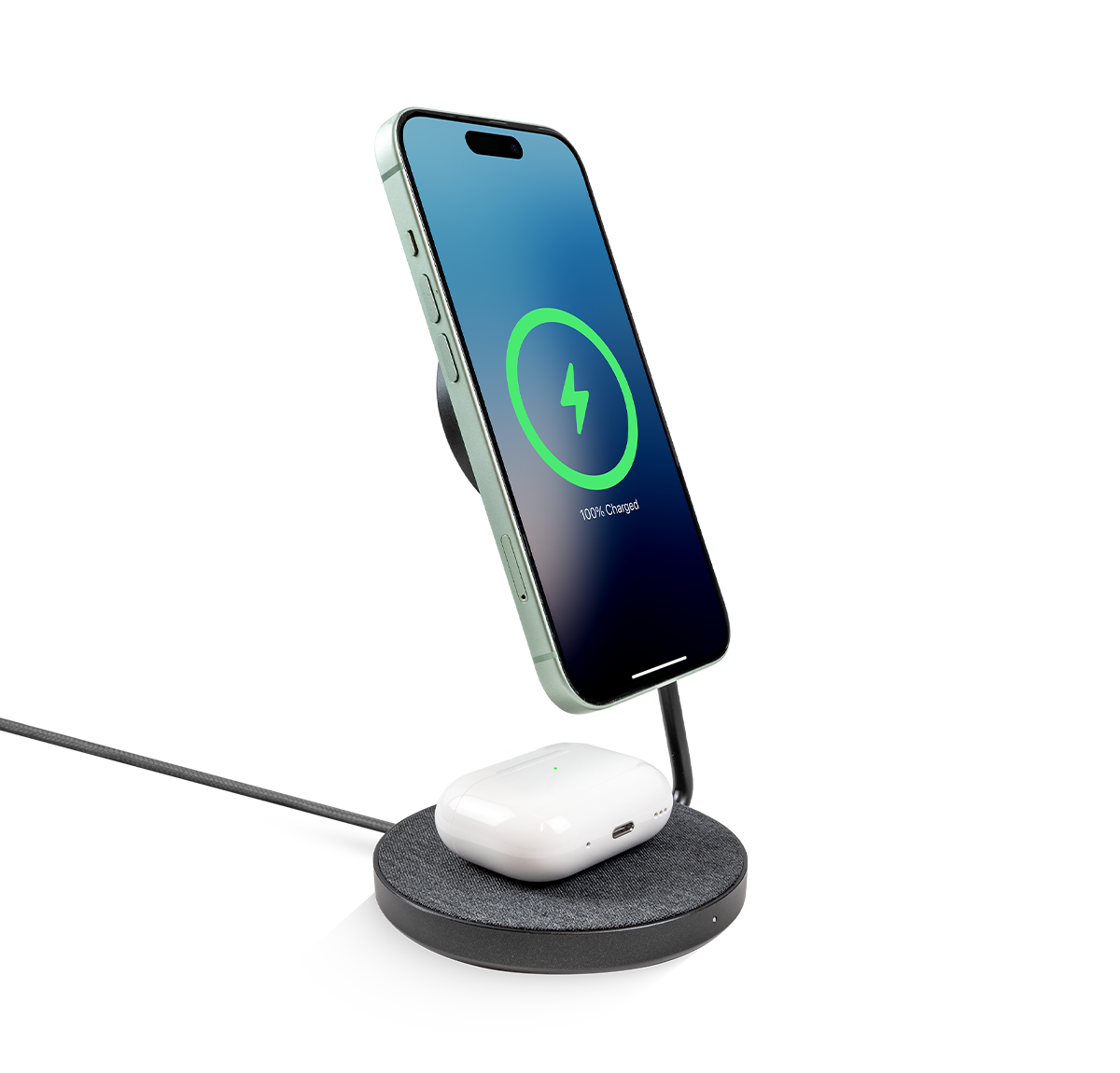 LOGiiX 2-in-1 Foldable Charging Stand Qi2 Mag
