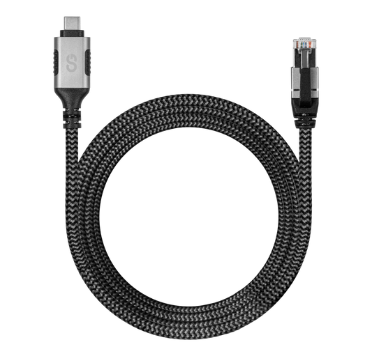 LOGiiX USB-C to Ethernet Braid 10ft Cable