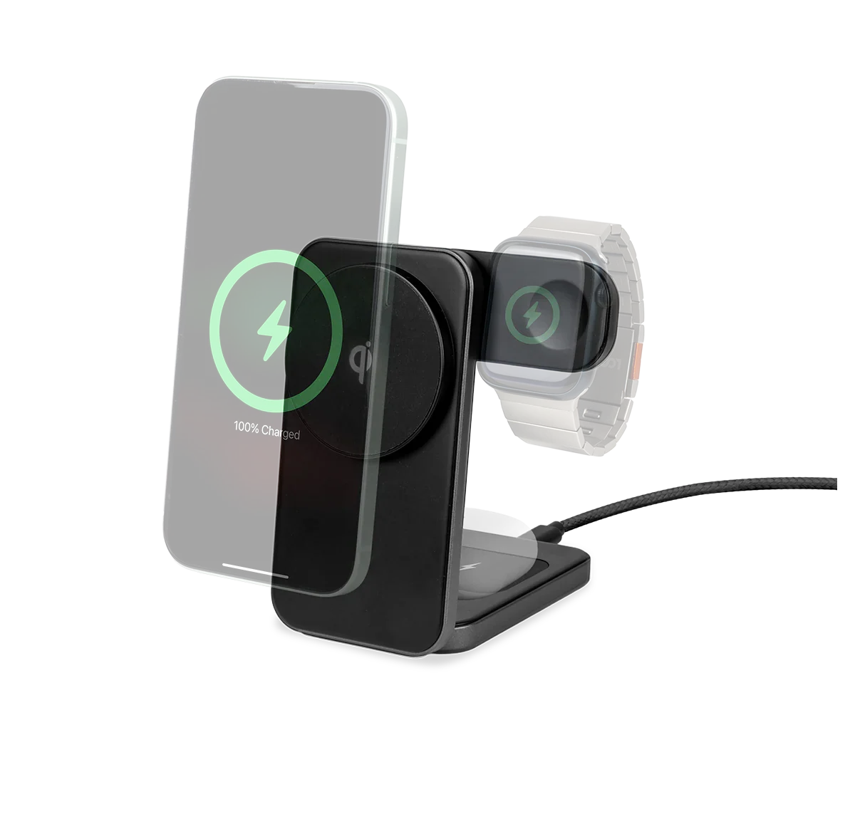 LOGiiX 3-in-1 Folding Charging Stand with 20W Charger