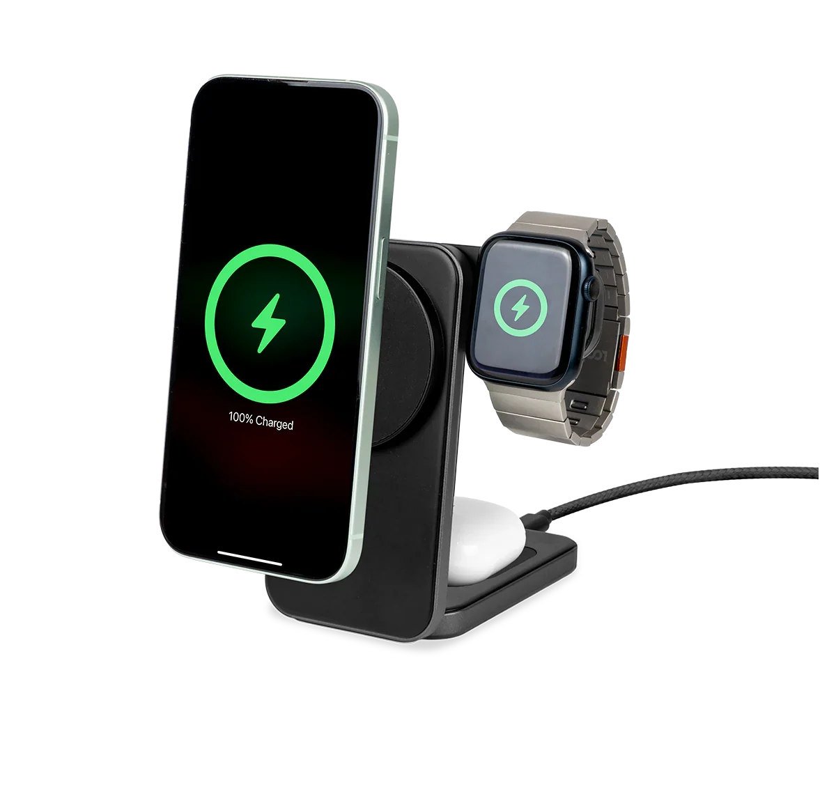 LOGiiX 3-in-1 Folding Charging Stand with 20W Charger