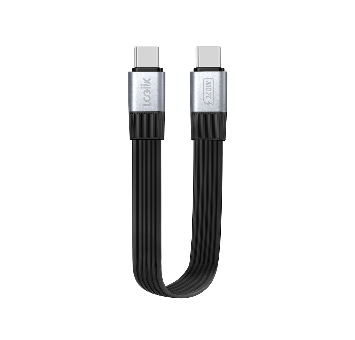 LOGiiX Flat Flex Pro 15cm USB-C to USB-C