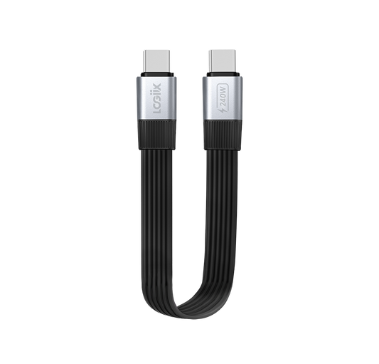 LOGiiX Flat Flex Pro 15cm USB-C to USB-C