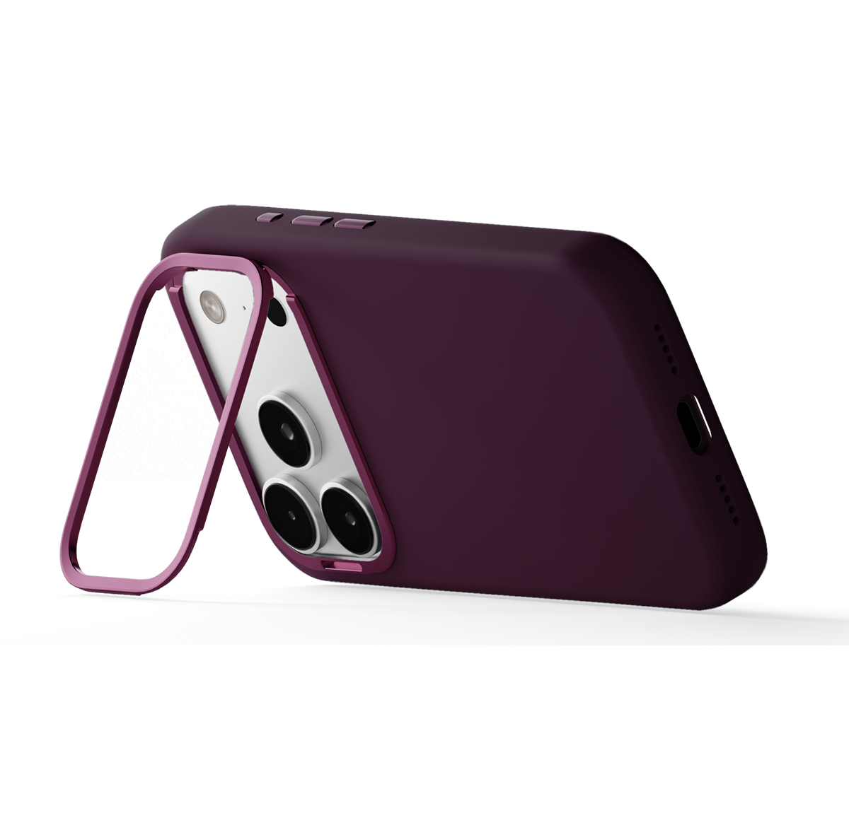 LOGiiX Vibrance Silicone Case iPhone 18 Pro - Dark Cherry