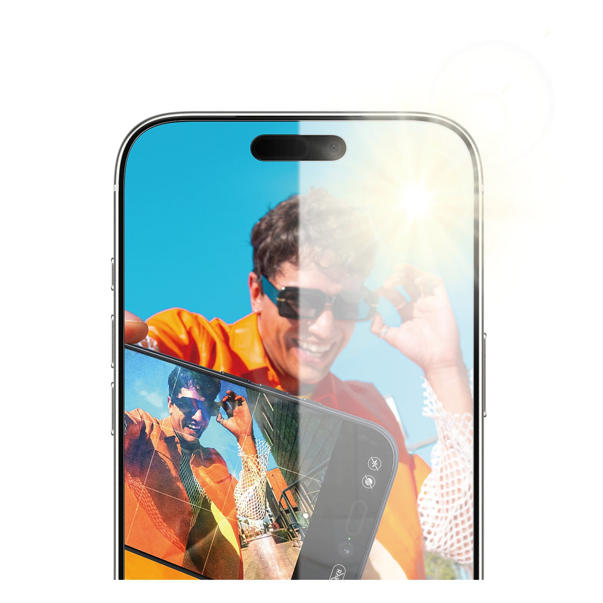 PanzerGlass UWF Anti-Reflective Armor Screen Protector iPhone w/EasyAligner