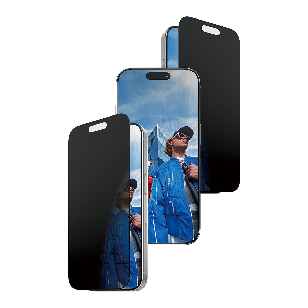 PanzerGlass UWF 2-Way  Privacy  Screen Protector iPhone w/EasyAligner