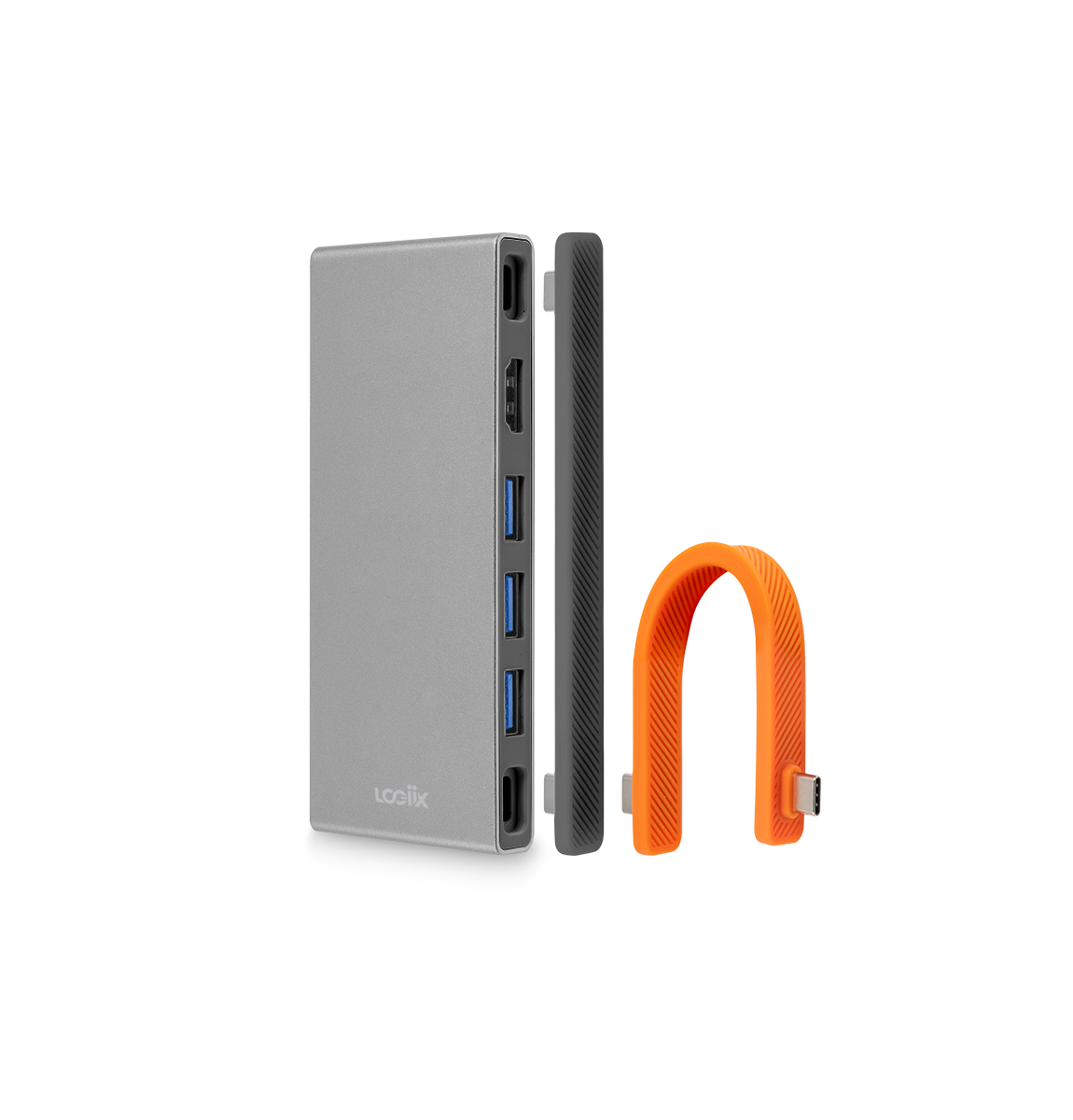 LOGiiX USB-C to Multiport Hub 3x USB-A and HDMI Adapter - Graphite Grey